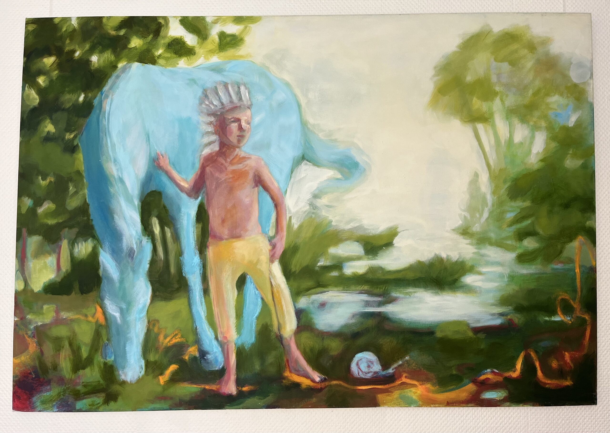 Pegasus (2016) von Anja Koal Kunst im Hotel Villa Meererbusch